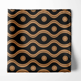 GOLDEN SPIRAL SILK POCKET SQUARE